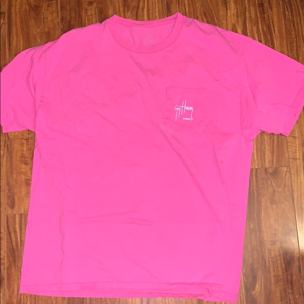 Pink Guy Harvey shirt XL